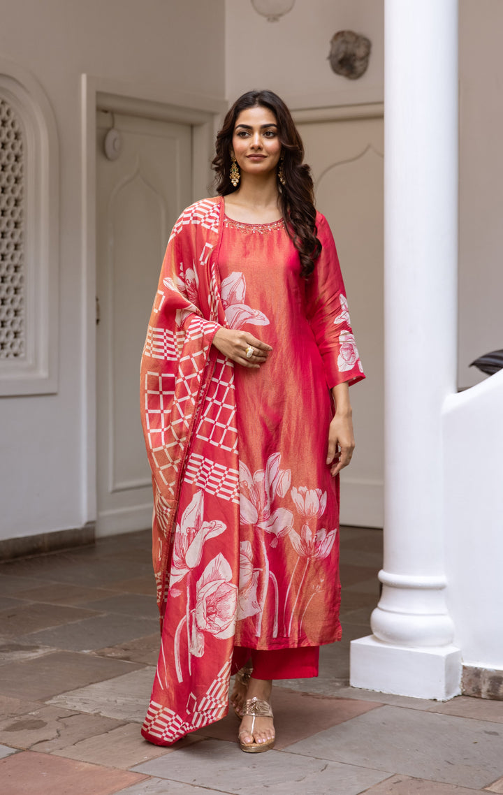 Bakul Vermi Premium Shimmer  Suit set