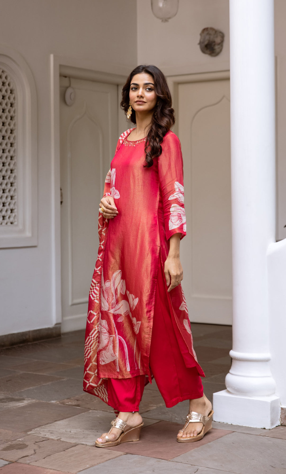 Bakul Vermi Premium Shimmer  Suit set