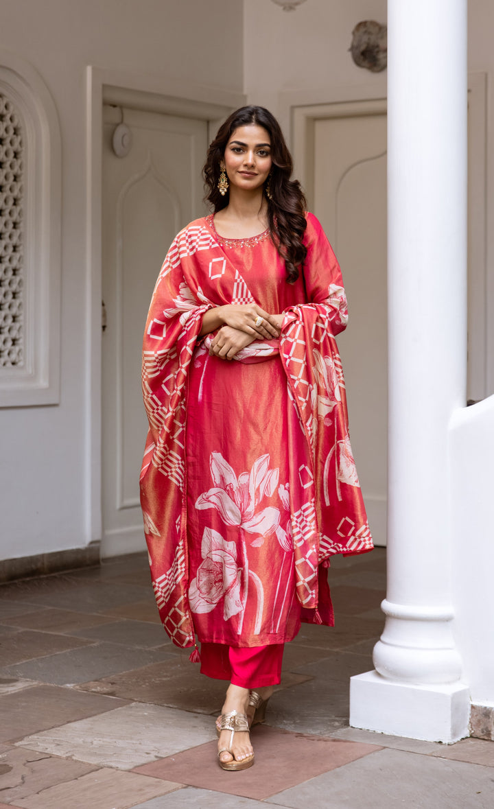 Bakul Vermi Premium Shimmer  Suit set