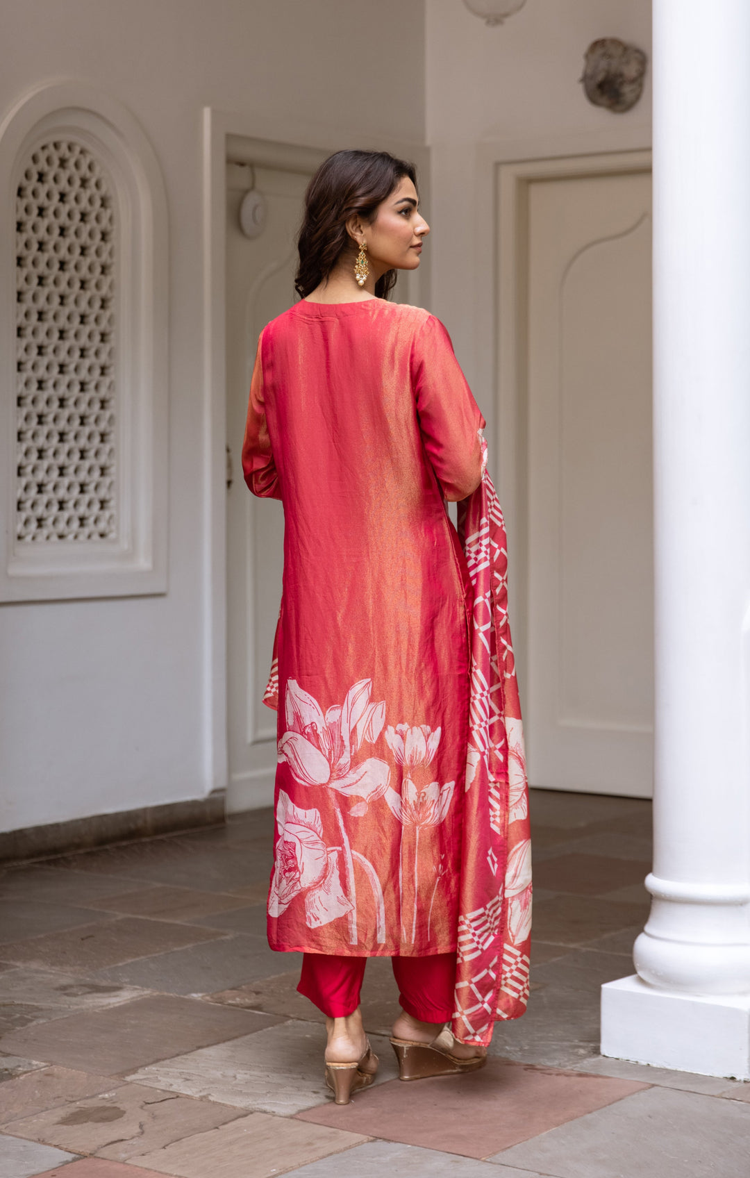 Bakul Vermi Premium Shimmer  Suit set