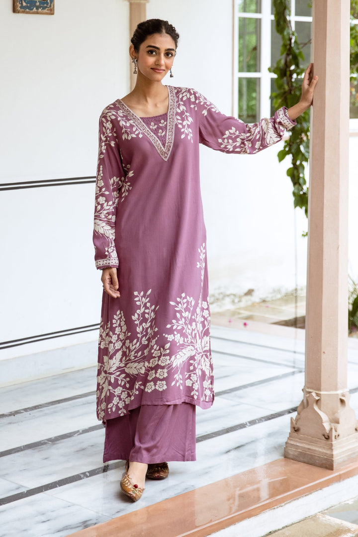 Aruna Lily Printed Kurta Pant Set