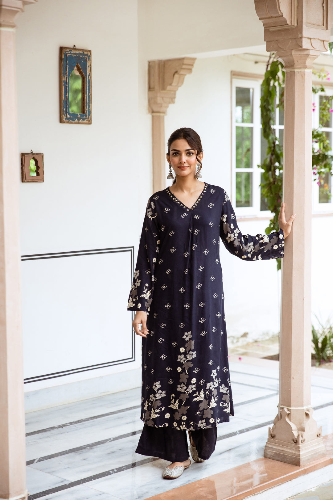 Shimoni Azure Kurta Pant Set