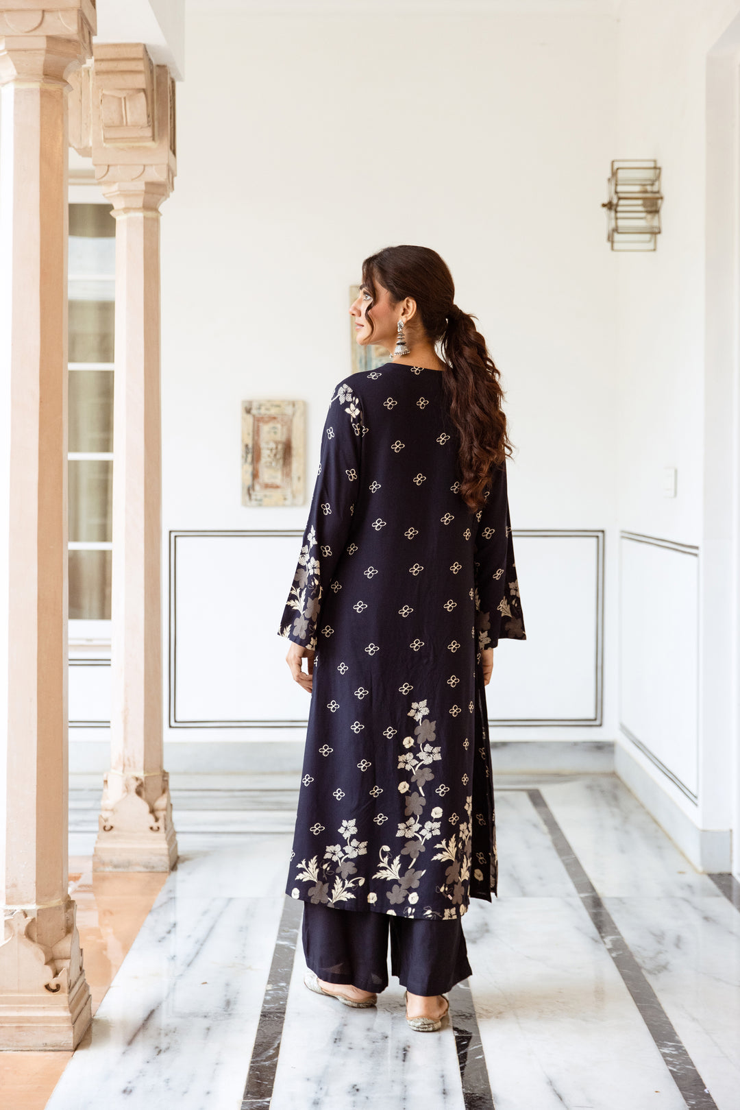 Shimoni Azure Kurta Pant Set