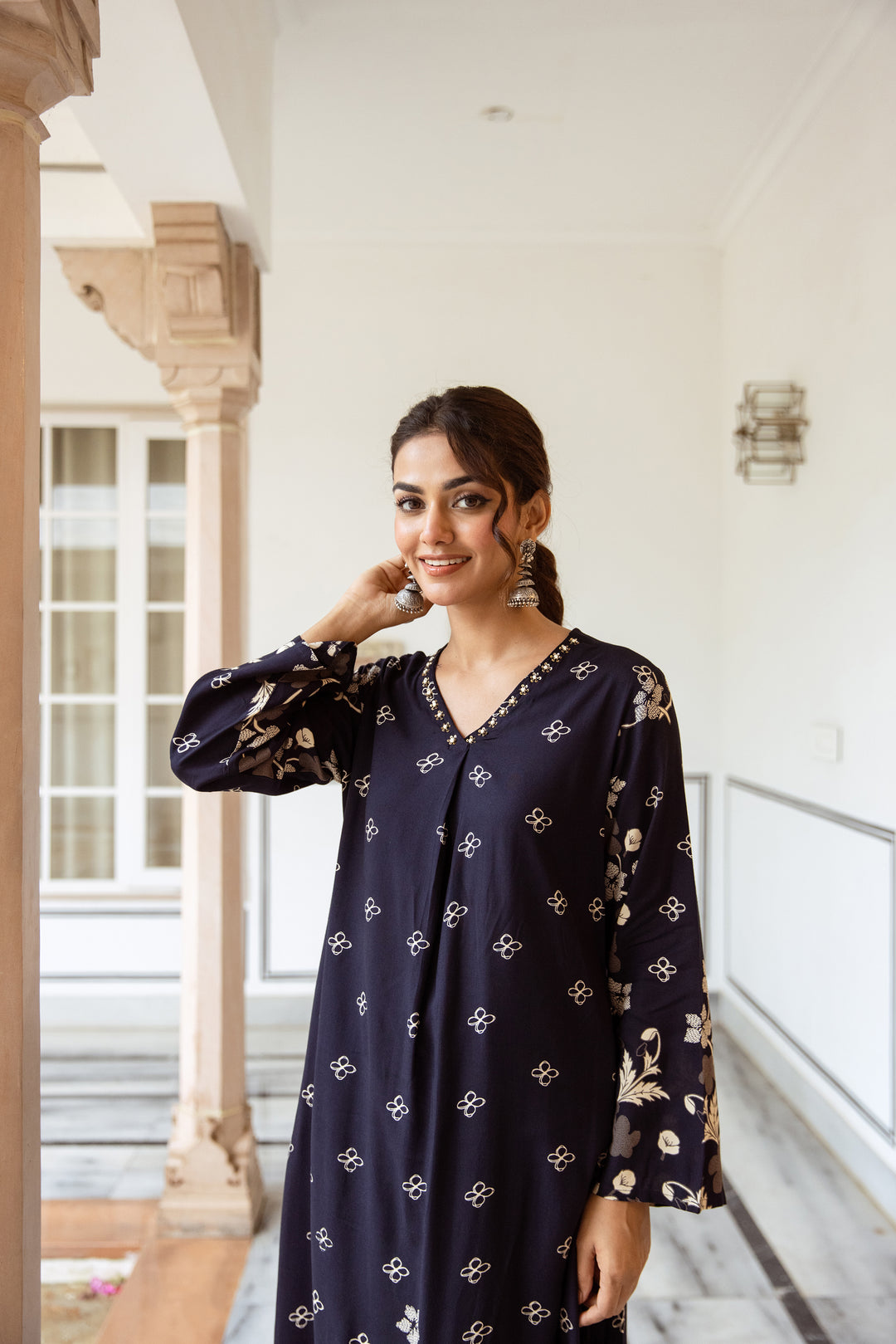 Shimoni Azure Kurta Pant Set