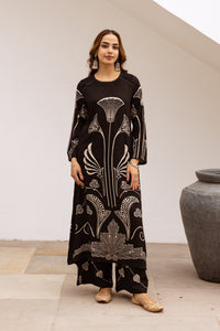 Bakul sable printed kurta pant set