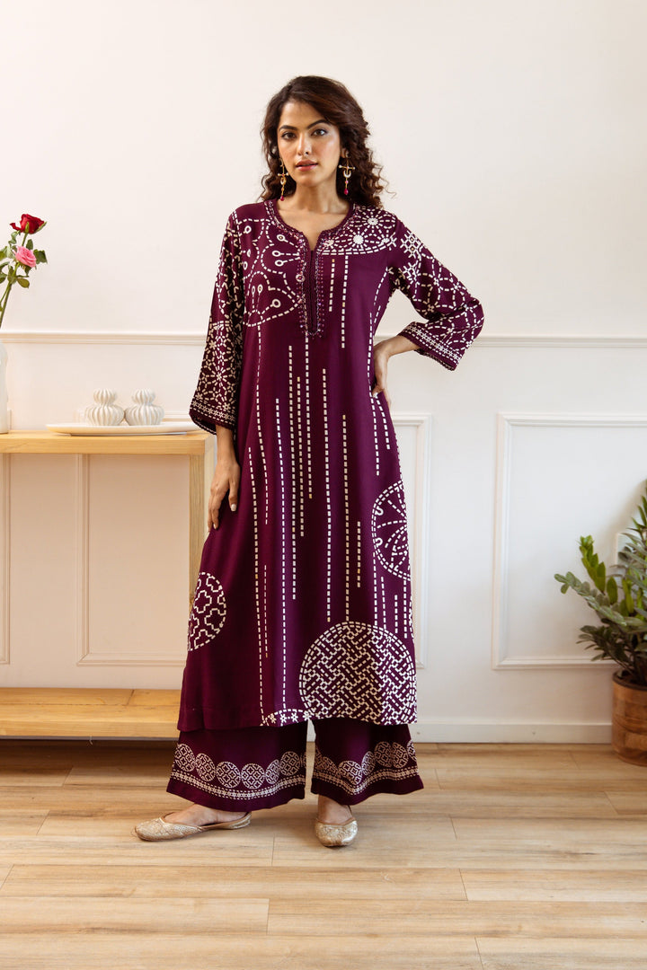 Shimoni Jam Printed Kurta Pant Set