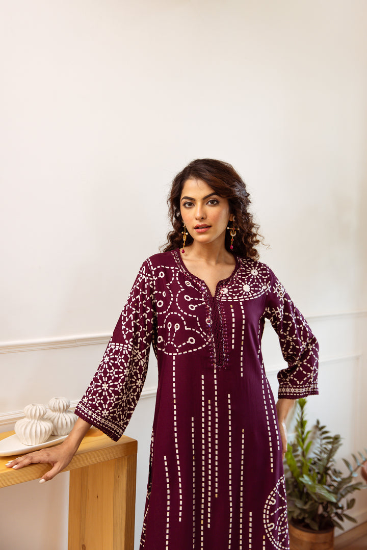 Shimoni Jam Printed Kurta Pant Set