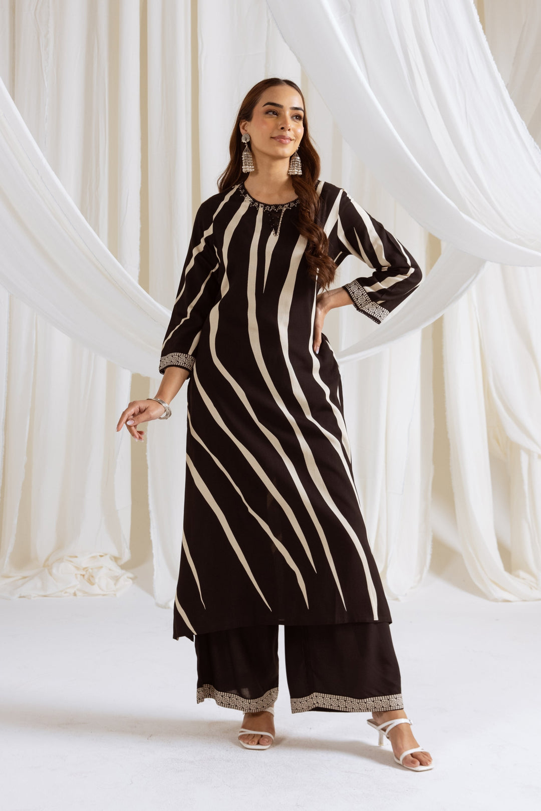 Bakul Raven Printed Kurta pant set