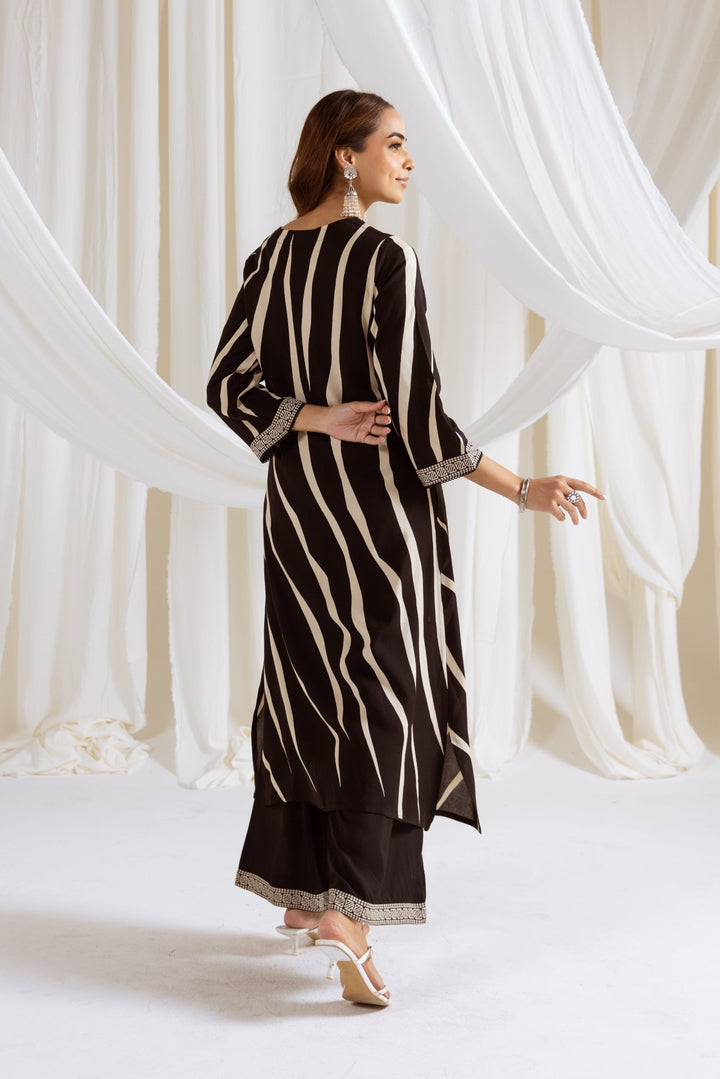 Bakul Raven Printed Kurta pant set