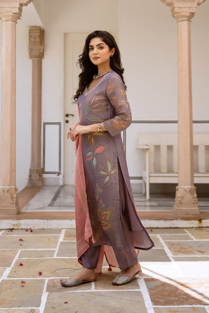 Gauri Lily Shimmer Suit Set