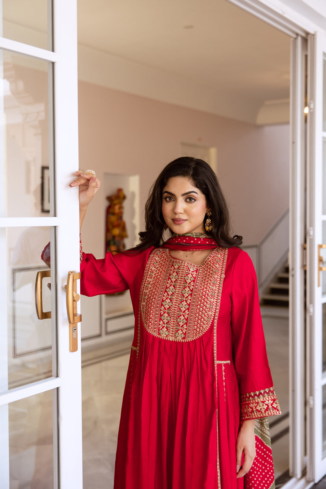 Mani Rosso Work Anarkali Suit set