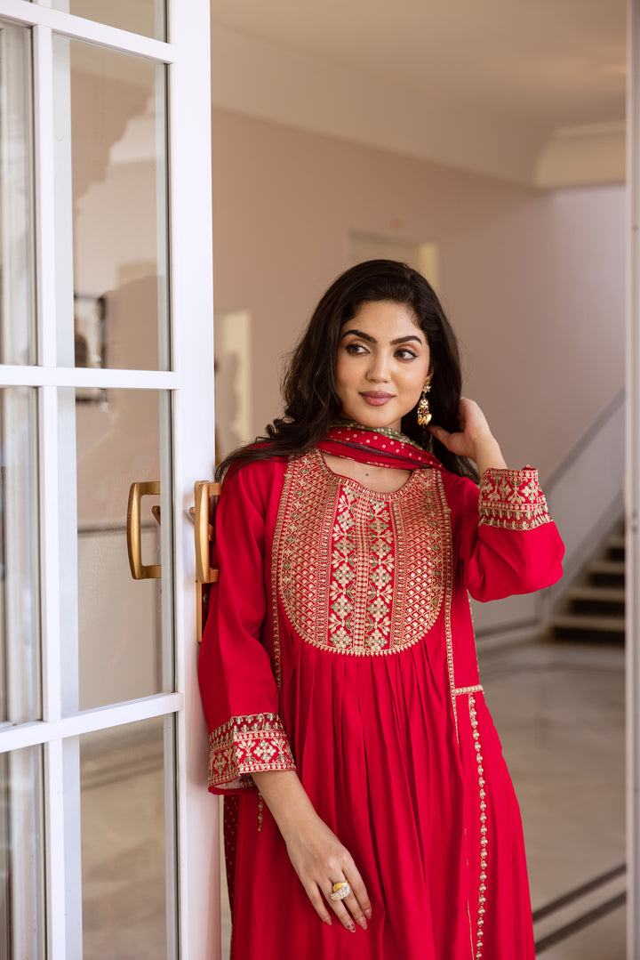 Mani Rosso Work Anarkali Suit set