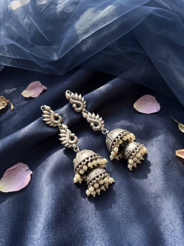 Madhubani Oxidised Earrings
