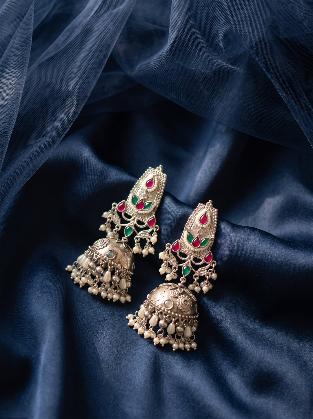 Gauri Oxidised Jhumkas