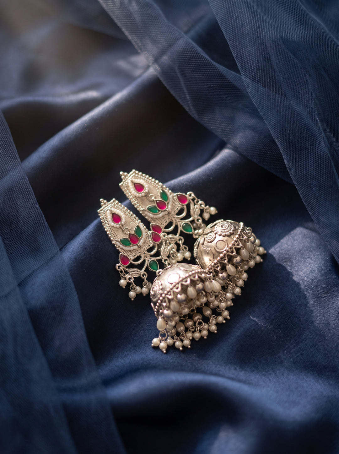 Gauri Oxidised Jhumkas