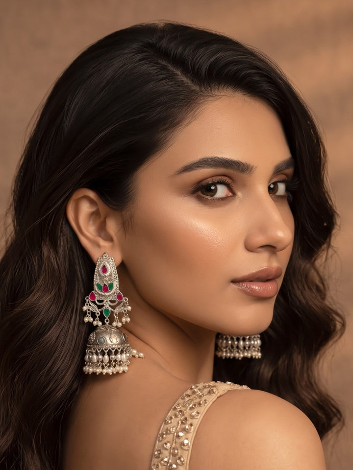 Gauri Oxidised Jhumkas