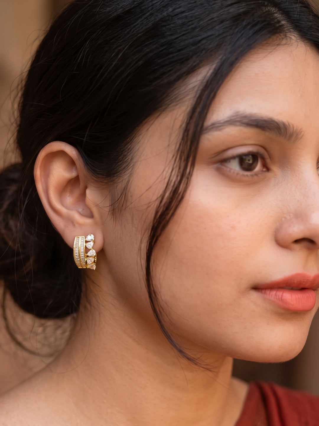 Monstera Fligree Floral Hope Earring
