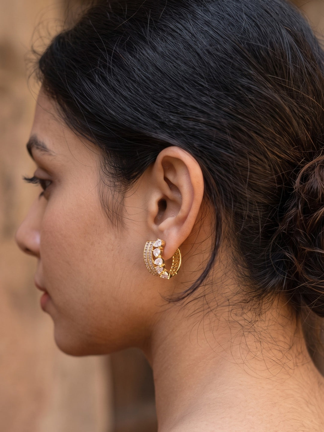 Monstera Fligree Floral Hope Earring