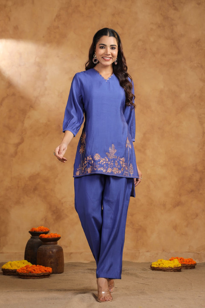 Arohi Ink Handwork Premium Co-ord Set