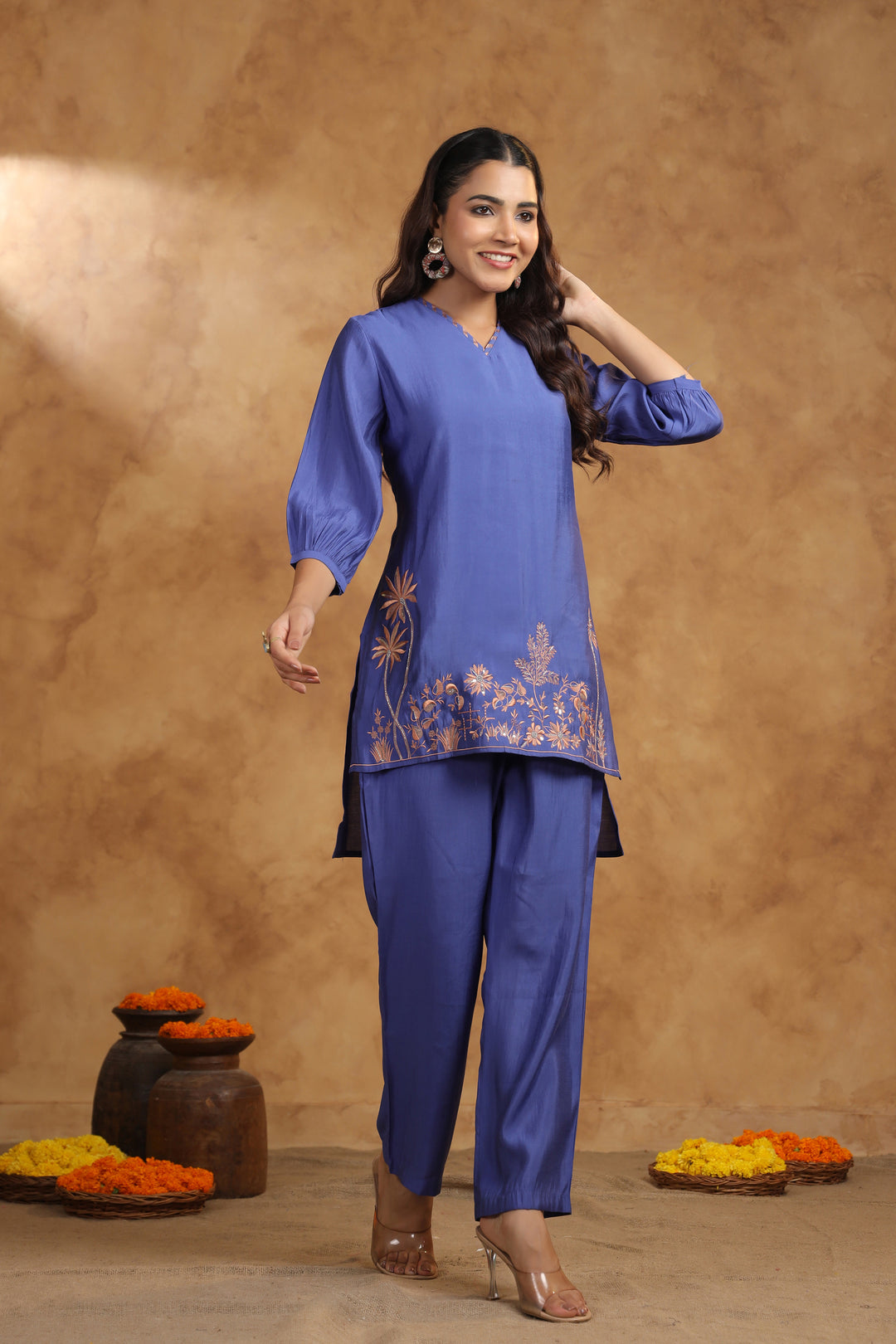 Arohi Ink Handwork Premium Co-ord Set