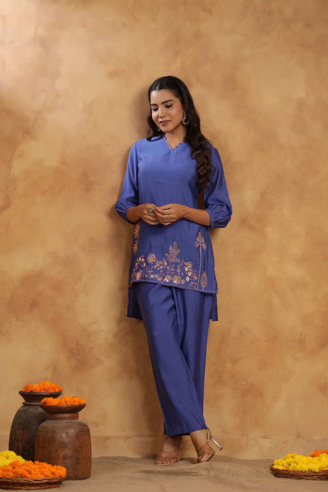 Arohi Ink Handwork Premium Co-ord Set