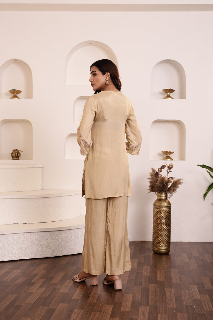 Raya Honey Embroidered Co-ord Set