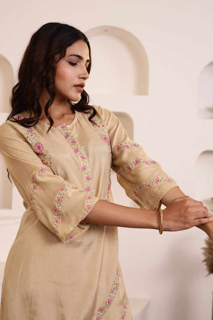 Raya Honey Embroidered Co-ord Set