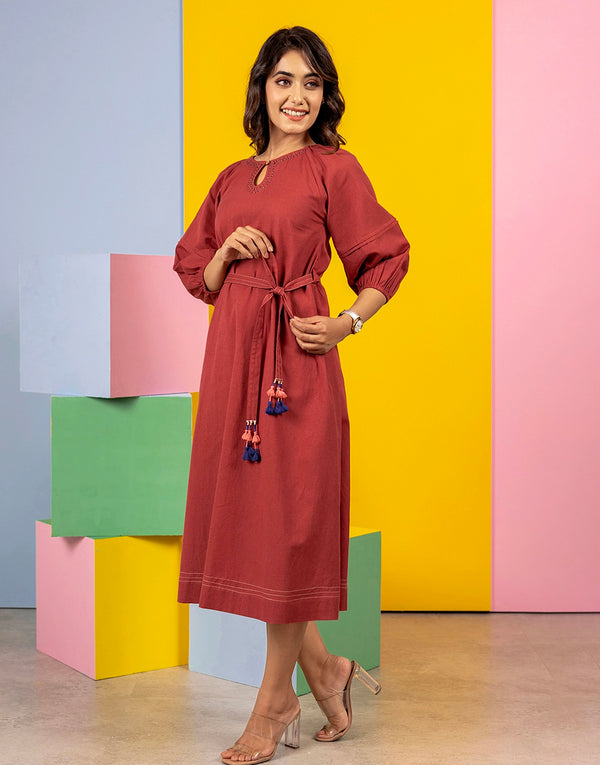 Avanti Pumpkin Cotton Dress