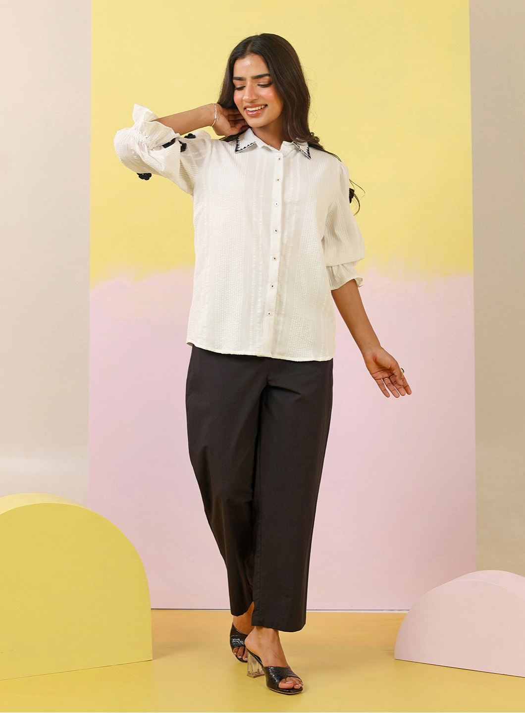 Purna monochrome Cotton Co-ord set