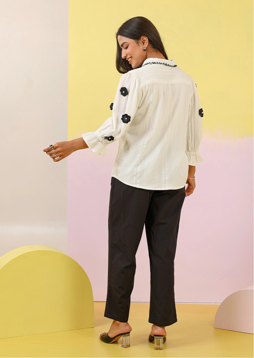Purna monochrome Cotton Co-ord set