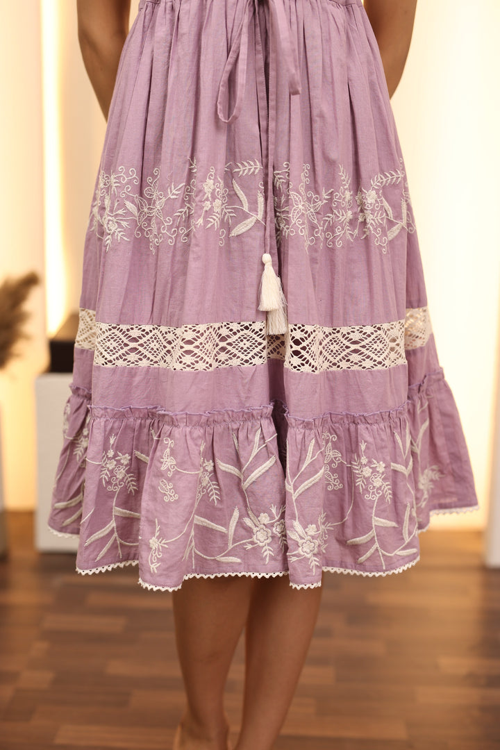Avanti Lilac Cotton Dress