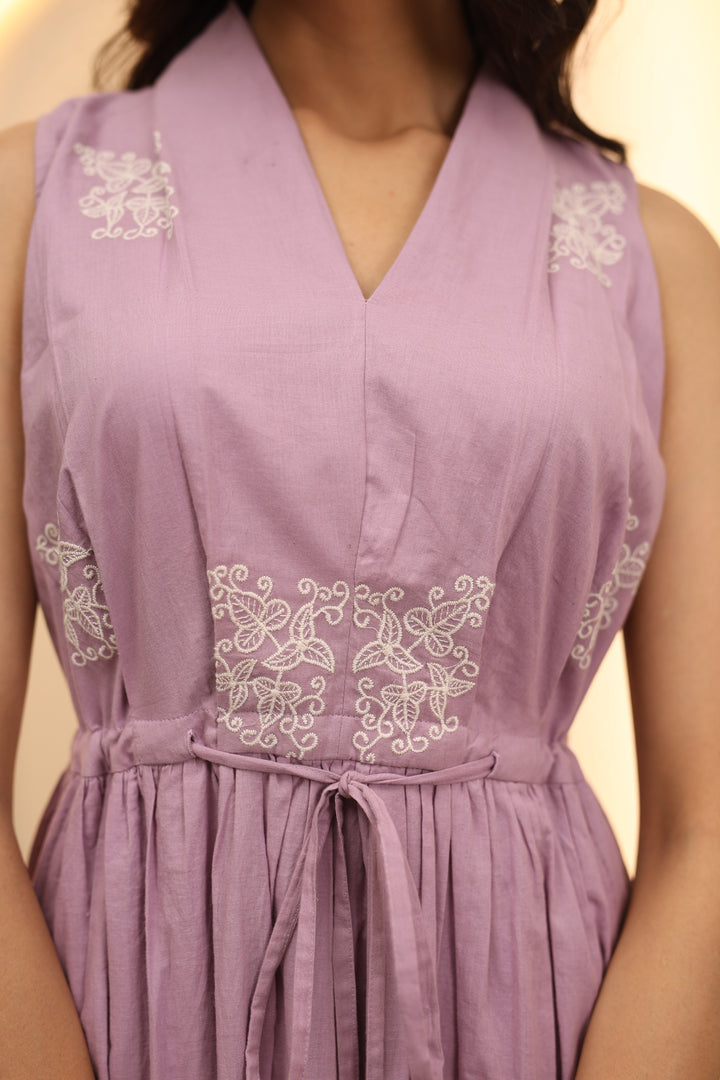 Avanti Lilac Cotton Dress