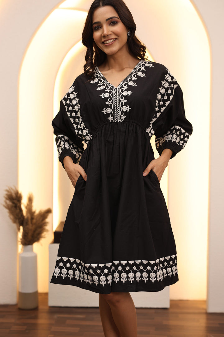 Avanti Ebony Cotton Dress