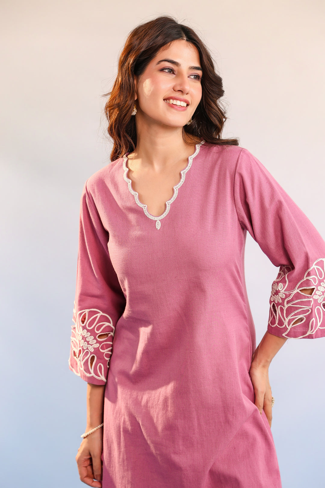 Purna blossom cotton kurta pant set