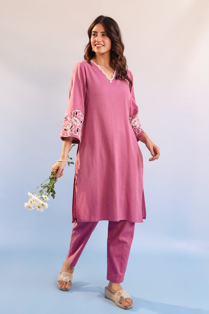 Purna blossom cotton kurta pant set