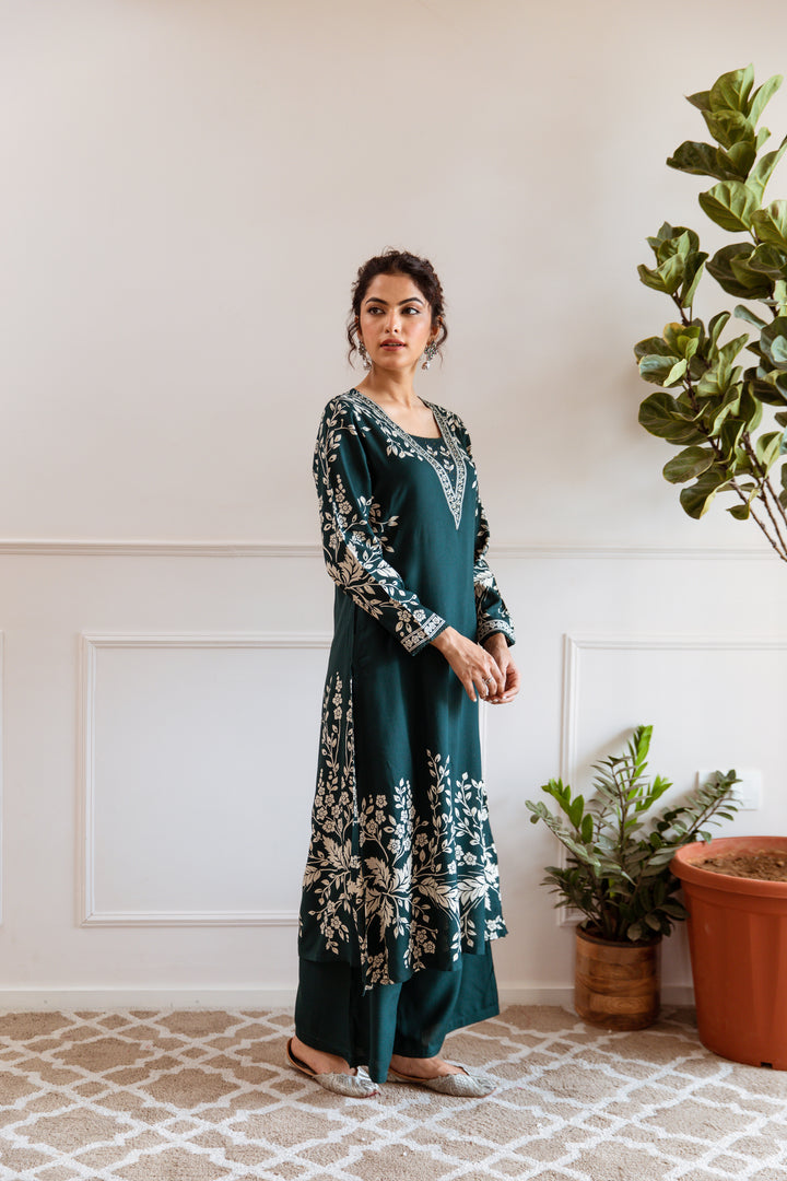 Aruna Shamrock Kurta Pant Set