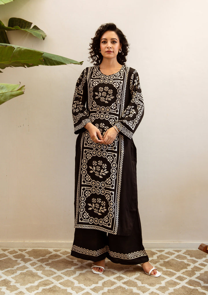 Shimoni Jade Printed Kurta Pant Set