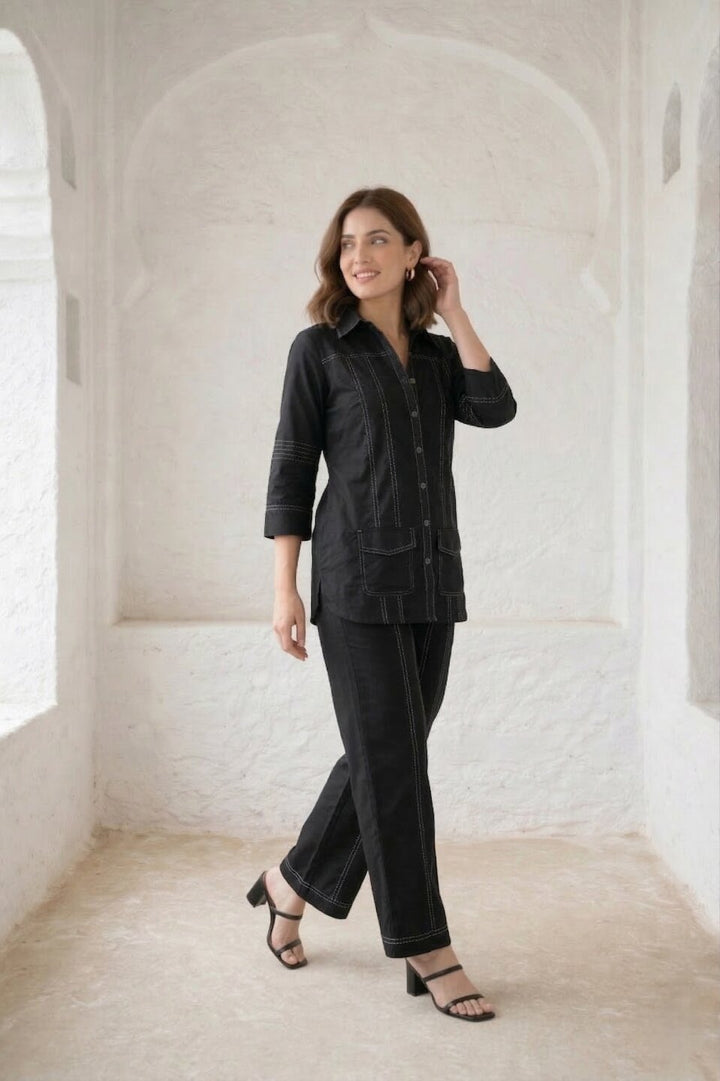 Ridhika onyx cotton co-ord set