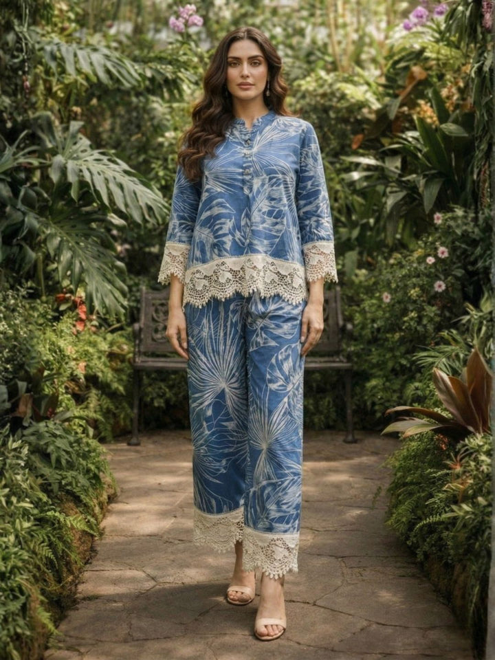 Perka indi cotton lace co-ord set