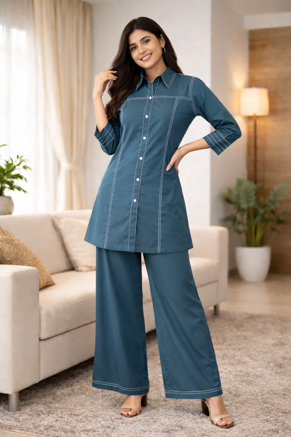 Akshara yale cotton co-ord set