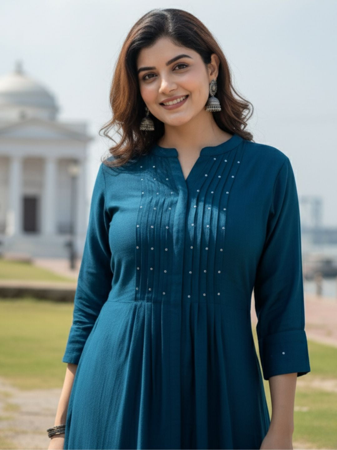 Mika Azure Kurta Pant Set