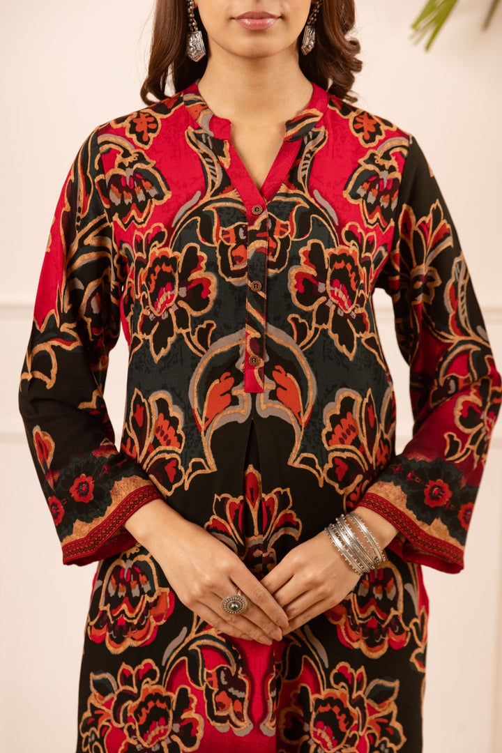 Karen ruby printed co-ord set