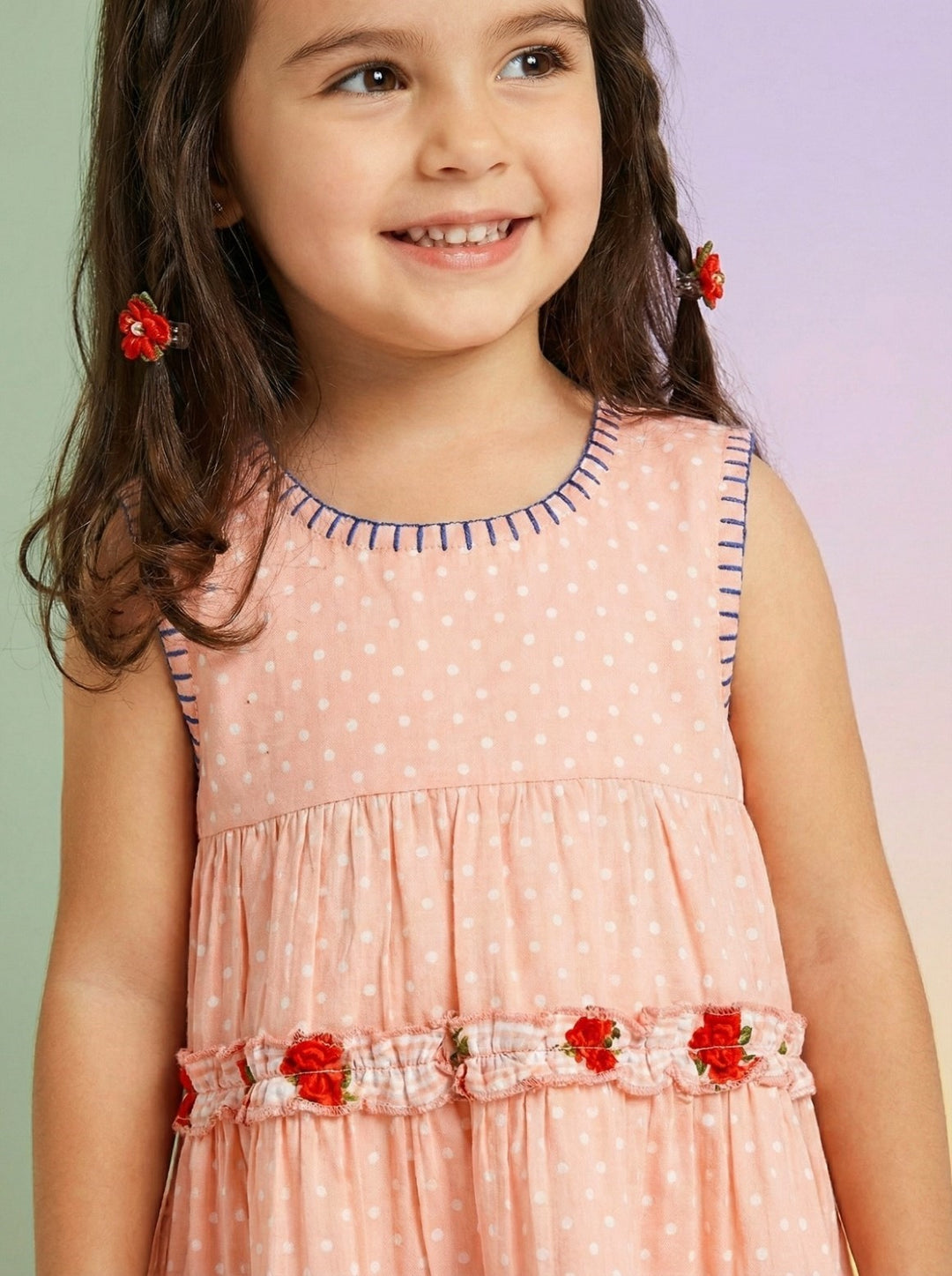 Joy Rose printed cotton dress