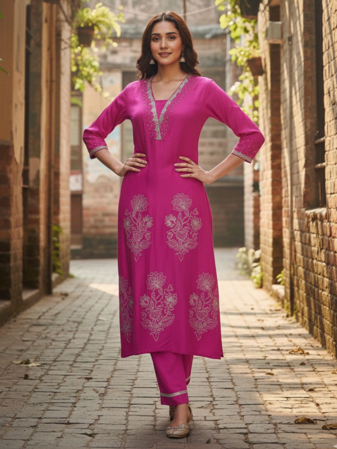 Albeli Rose Premium Work Suit Set