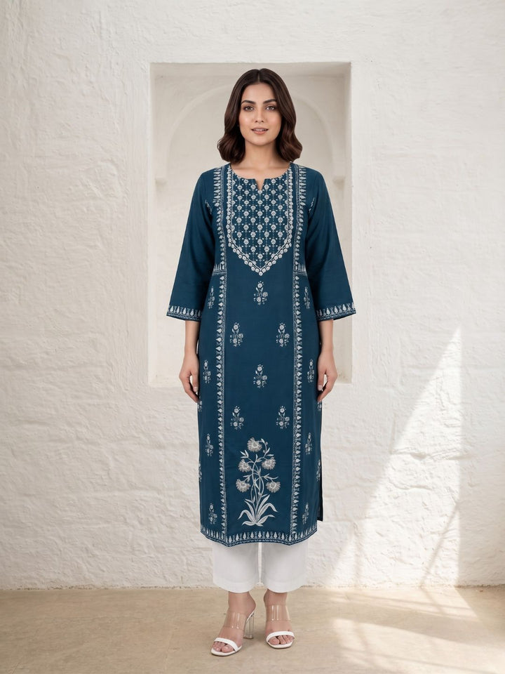 Nabha Azure Printed Kurti