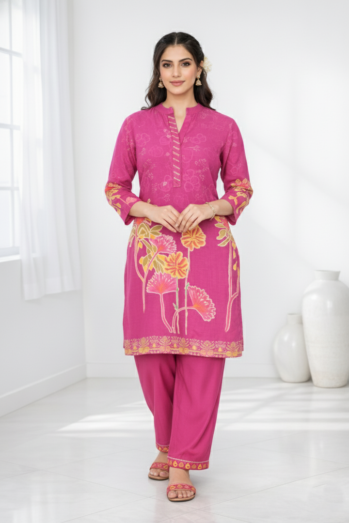 Palash flamingo premium co-ord set
