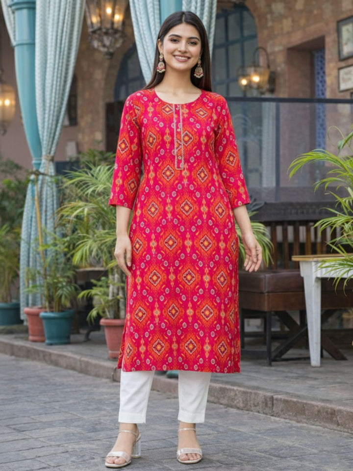 Varisha Rouge Printed Work Kurti