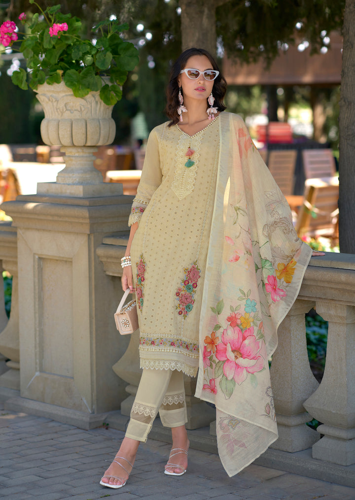 SARFARISH ANGEL  SCHIFFLI HEAVY PAKISTANI SUIT SET