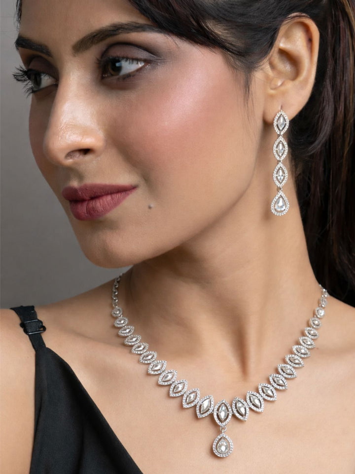Alankrita Diamond Necklace with Earings