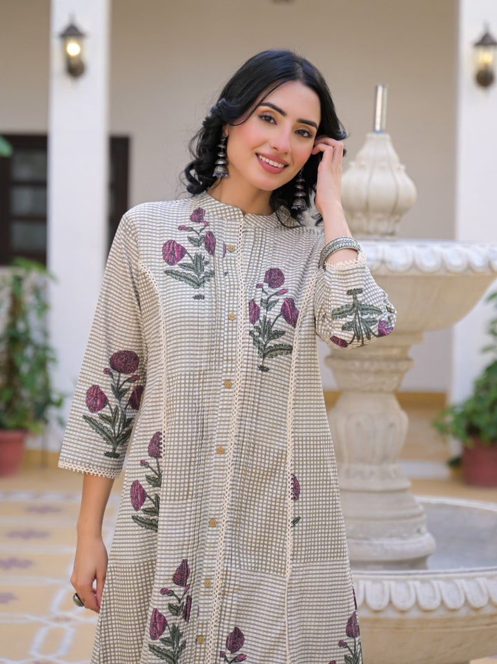 Mayri Hydren Cotton Kurta Pant Set